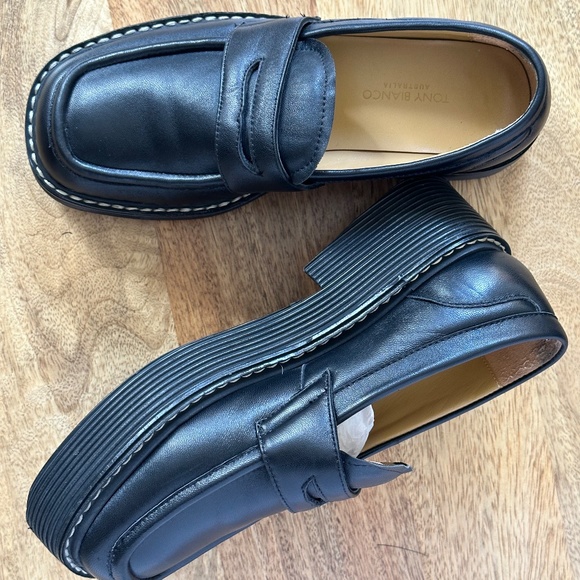 TONY BIANCO Granite Black Nappa Loafer - Picture 4 of 10